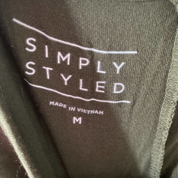 Simply Styled By Sears Womens Sz Med Shift Dress Olive Green Knee Length Summer - Picture 2 of 5